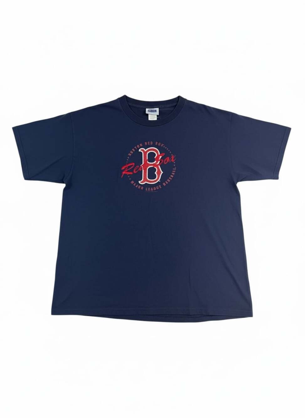 Boston Red Sox T Shirt Mens Large Blue MLB 2003 CSA Vintage Style Logo Tee